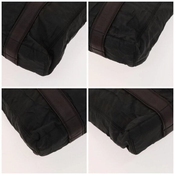 HERMES Acapulco Cabas MM Tote Bag Nylon Brown Auth - Picture 15 of 15